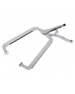 Зажим с фиксатором 450 мм, С-образный, с подвижными губками KING TONY 6625-18-foto3