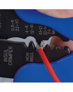 Стриппер для зачистки, резки проводов и обжима изолированных клемм KING TONY 6762-08-foto2