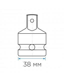 Переходник ударный 3/4">1/2", с шариковым фиксатором KING TONY 6874P-foto2