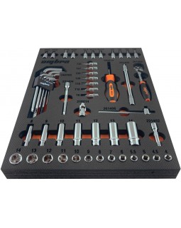 OMT54STE Набор головок торцевых 1/4" DR с аксессуарами в EVA ложементе 280х375 мм, 54 предмета-foto2