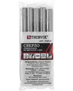 Сверло спиральное по металлу HSS, ø 11,5 мм-foto2