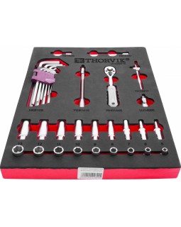 UTS25STE Набор торцевых головок 1/4" с принадлежностями в EVA ложементе 280х375 мм, 25 предметов-foto2