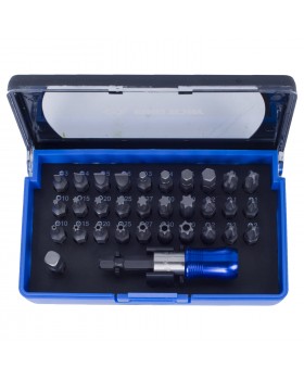 Набор вставок (бит) 1/4", TORX, HEX, PZ, PH, SLOT, 32 предмета KING TONY 1032CQ-foto3
