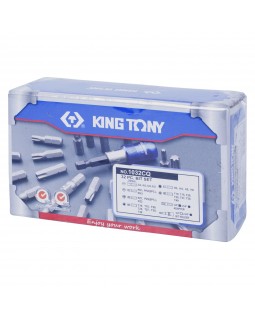 Набор вставок (бит) 1/4", TORX, HEX, PZ, PH, SLOT, 32 предмета KING TONY 1032CQ-foto2
