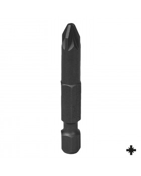 Вставка (бита) торцевая 1/4&quot;, Pozidriv, PZ2, L = 50 мм, для шуруповерта KING TONY 715002Z
