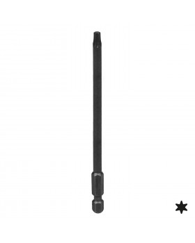 Вставка (бита) торцевая 1/4&quot;, Torx, Т15, L = 110 мм, для шуруповерта KING TONY 711115T