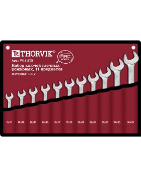 Набор ключей рожковых в сумке, 8-32 мм, 11 предметов
