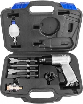 Молоток пневматический 150 мм в наборе с насадками, 9 предметов-foto4