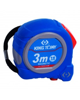 Рулетка измерительная 3 м, магнитный крюк KING TONY 79094-03M
