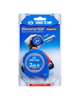 Рулетка измерительная 3 м, магнитный крюк KING TONY 79094-03M-foto3