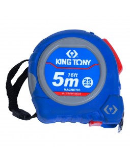 Рулетка измерительная 5 м, магнитный крюк KING TONY 79094-05C1