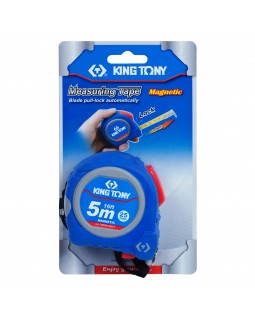 Рулетка измерительная 5 м, магнитный крюк KING TONY 79094-05C1-foto2