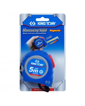 Рулетка измерительная 5 м, магнитный крюк KING TONY 79094-05C1-foto2