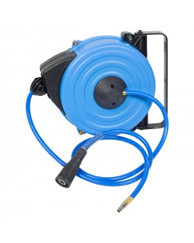 Шланг на автоматической катушке, полиуретановый 8х12 мм, 10 м, резьба 1/4" KING TONY 79912-10-foto4