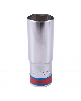 Головка торцевая глубокая шестигранная 1/2&quot;, 13/16&quot;, дюймовая KING TONY 423526S