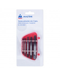Набор экстракторов, 4, 5, 6, 8, 10 мм, 5 предметов МАСТАК 109-10004-foto2