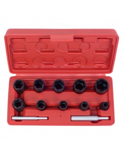 Набор торцевых головок для поврежденных гаек и болтов, 8-21 мм, кейс, кейс, 12 предметов МАСТАК 109--foto2