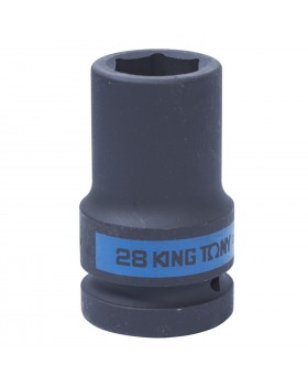 Головка торцевая ударная глубокая шестигранная 1&quot;, 28 мм KING TONY 843528M
