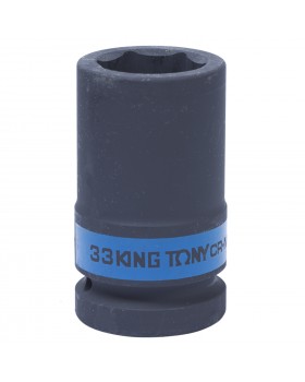 Головка торцевая ударная глубокая шестигранная 1&quot;, 33 мм KING TONY 843533M