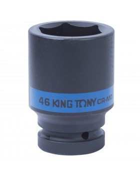 Головка торцевая ударная глубокая шестигранная 1&quot;, 46 мм KING TONY 843546M