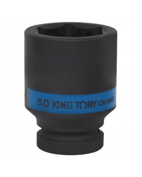 Головка торцевая ударная глубокая шестигранная 1&quot;, 50 мм KING TONY 843550M
