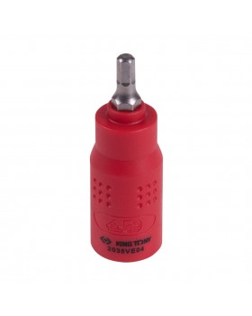 Насадка (бита) торцевая диэлектрическая 1/4&quot;, HEX, 4 мм, L = 54 мм KING TONY 2035VE04