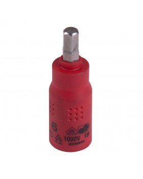 Насадка (бита) торцевая диэлектрическая 1/4", HEX, 6 мм, L = 54 мм KING TONY 2035VE06-foto2