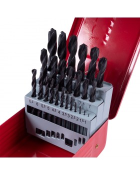 Набор сверл по металлу HSS 1,0-13,0 мм, 25 предметов KING TONY 11325SQ-foto4