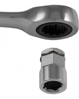 Привод-переходник 1/4"НDR для ключа накидного и вставок-бит 10 мм-foto2