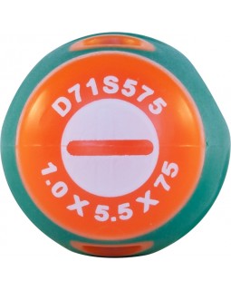 Отвертка стержневая шлицевая ANTI-SLIP GRIP, SL5.5х75 мм-foto2