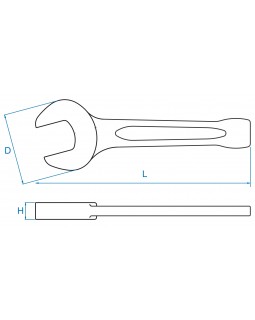 Ключ рожковый силовой ударный 46 мм KING TONY 10A0-46-foto3