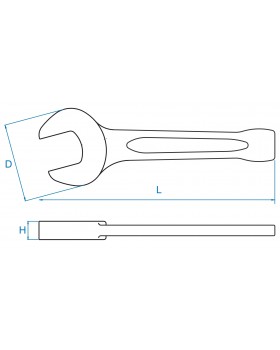 Ключ рожковый силовой ударный 85 мм KING TONY 10A0-85-foto2