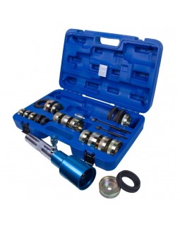 Набор оправок для монтажа и демонтажа сайлентблоков MB, гидравлический, кейс, 24 предмета МАСТАК 110-foto2