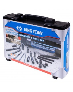 Набор для извлечения поврежденного крепежа 5-14 мм, 25 предметов KING TONY 11225SQE-foto3