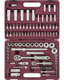 Набор инструмента 1/4", 1/2" с головками торцевыми 12-гранными, 94 предмета-foto2