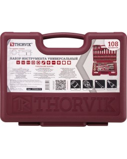 Набор инструмента универсальный 1/4", 1/2"DR с головками торцевыми 12-гранными, 108 предметов-foto2