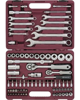 Набор инструмента 1/4", 1/2" с головками торцевыми 12-гранными, 82 предмета-foto3