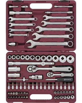 Набор инструмента 1/4", 1/2" с головками торцевыми 12-гранными, 82 предмета-foto3