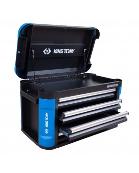 Ящик инструментальный, 4 ящика и отсек KING TONY 87G11-4B-BK-foto4