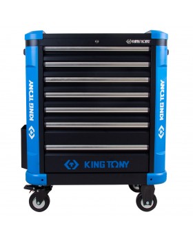 Тележка инструментальная, 7 ящиков KING TONY 87G31-7B-BK-foto5