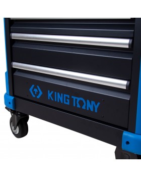 Тележка инструментальная, 7 ящиков KING TONY 87G31-7B-BK-foto9