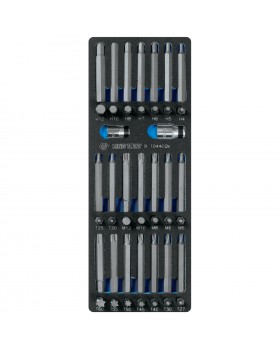 Набор вставок (бит) 10 мм, TORX, SPLINE, HEX, ложемент, 44 предмета KING TONY 9-1044CQV