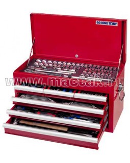 Набор инструментов универсальный, выдвижной ящик, 219 предметов KING TONY 911-000CR-foto2