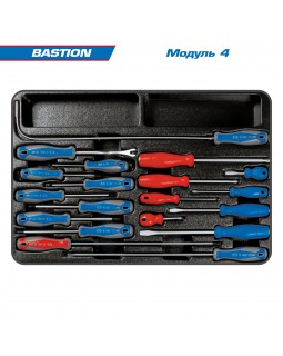 Набор инструментов в синей тележке, 204 предмета KING TONY 934-100AMB-foto3