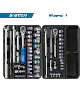 Набор инструментов в красной тележке, 204 предмета KING TONY 934-100MR-foto8