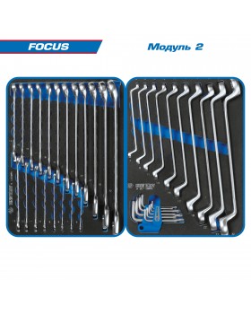 Набор инструментов "FOCUS" в красной тележке, 188 предметов KING TONY 934-188AMR-foto2