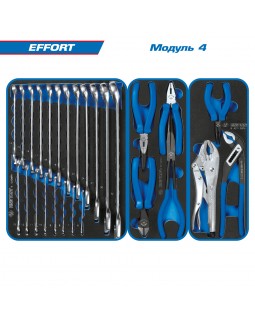 Набор инструментов "EFFORT" в красной тележке, 235 предметов KING TONY 934-235AMR-foto7