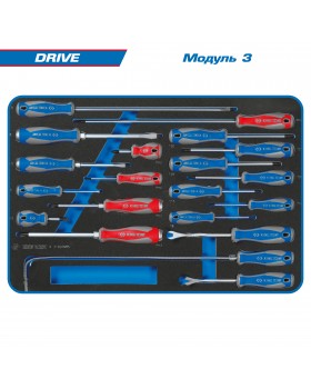 Набор инструментов "DRIVE" в красной тележке, 251 предмет KING TONY 934-251AMR-foto5