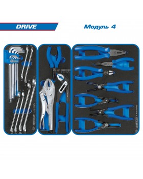 Набор инструментов "DRIVE" в красной тележке, 251 предмет KING TONY 934-251AMR-foto6