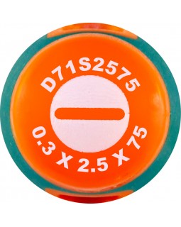 Отвертка стержневая шлицевая ANTI-SLIP GRIP, SL2.5х75 мм-foto2